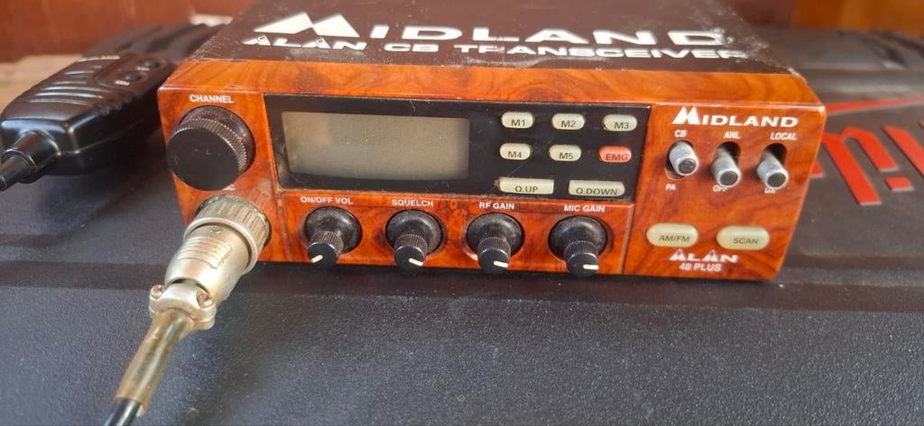 Midland Alan 48 Plus CB Transceiver - 400 Kanalen, Ophalen of Verzenden, Gebruikt, 15 km of meer, Portofoon of Walkie-talkie