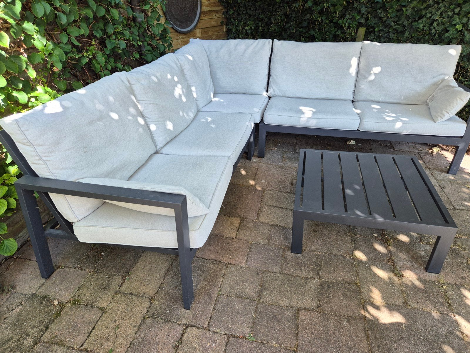 Kees Smit loungeset Manifesto 240x240 incl salontafel, Tuin en Terras, Tuinsets en Loungesets, Ophalen, Aluminium