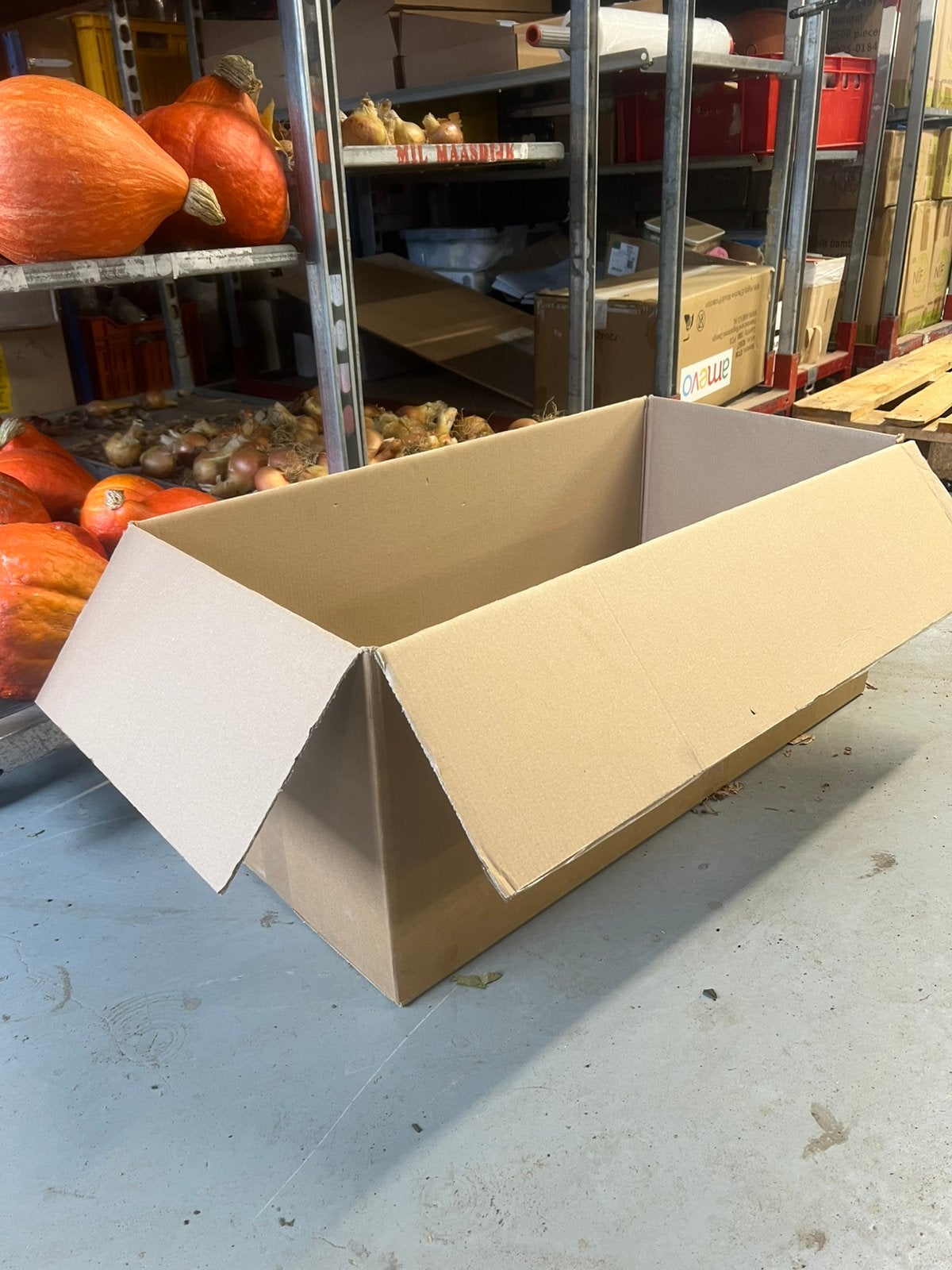 Partij kartonnen grote dozen 400 stuks, Ophalen, 100 cm of meer, Minder dan 35 cm, Minder dan 40 cm