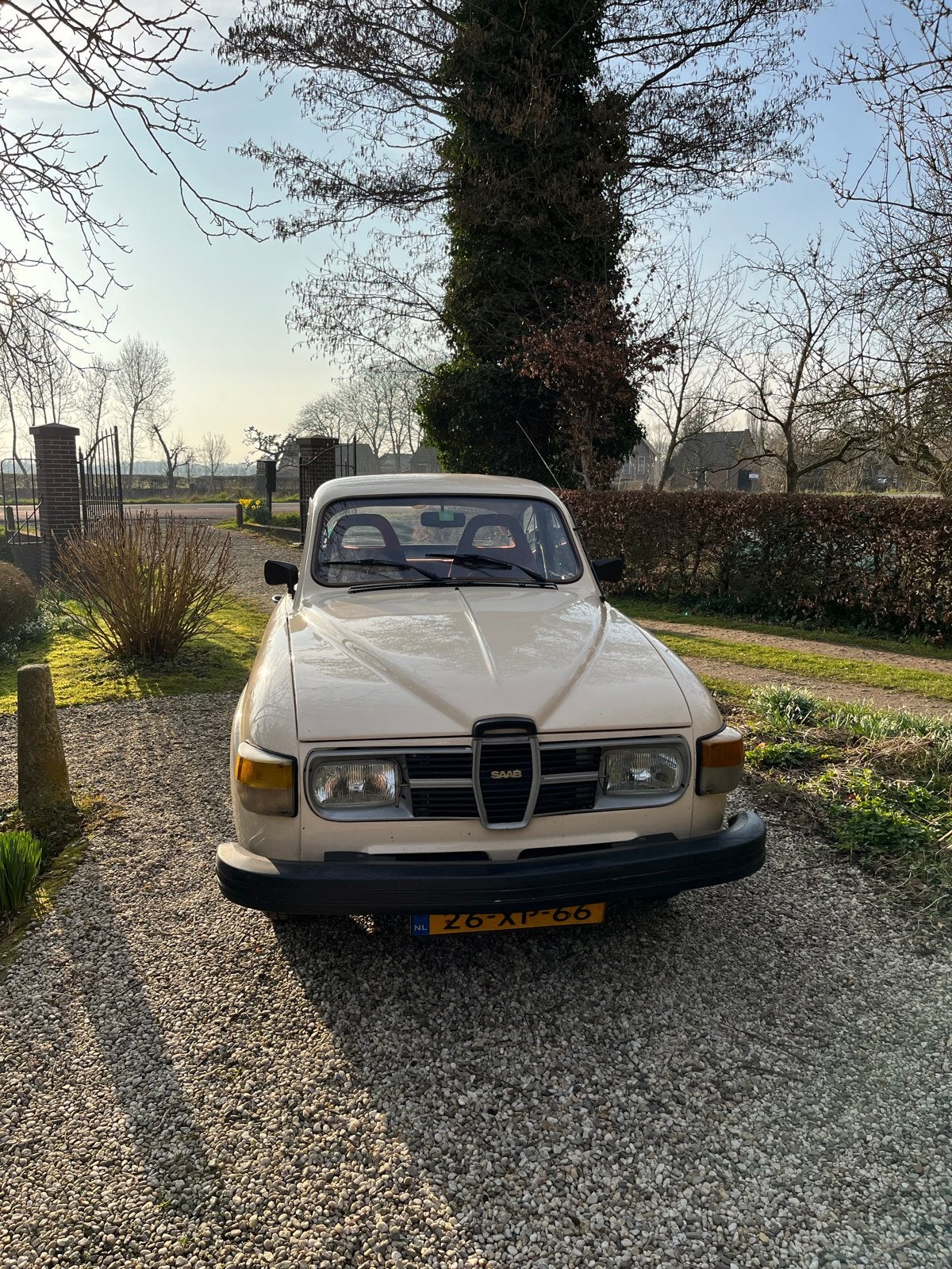 Saab 96 1.5 L 1978 Wit, Auto's, 1498 cc, 4 cilinders, Origineel Nederlands, Particulier