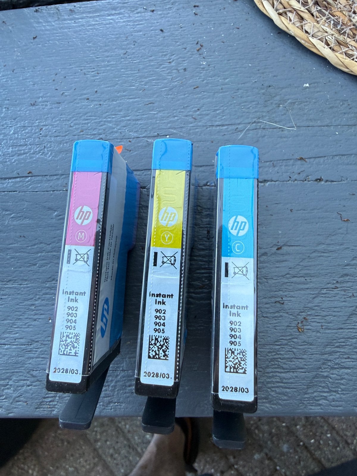 Hp inkt 3 stuks, Fotoprinter, Inkjetprinter, Ophalen of Verzenden, Nieuw