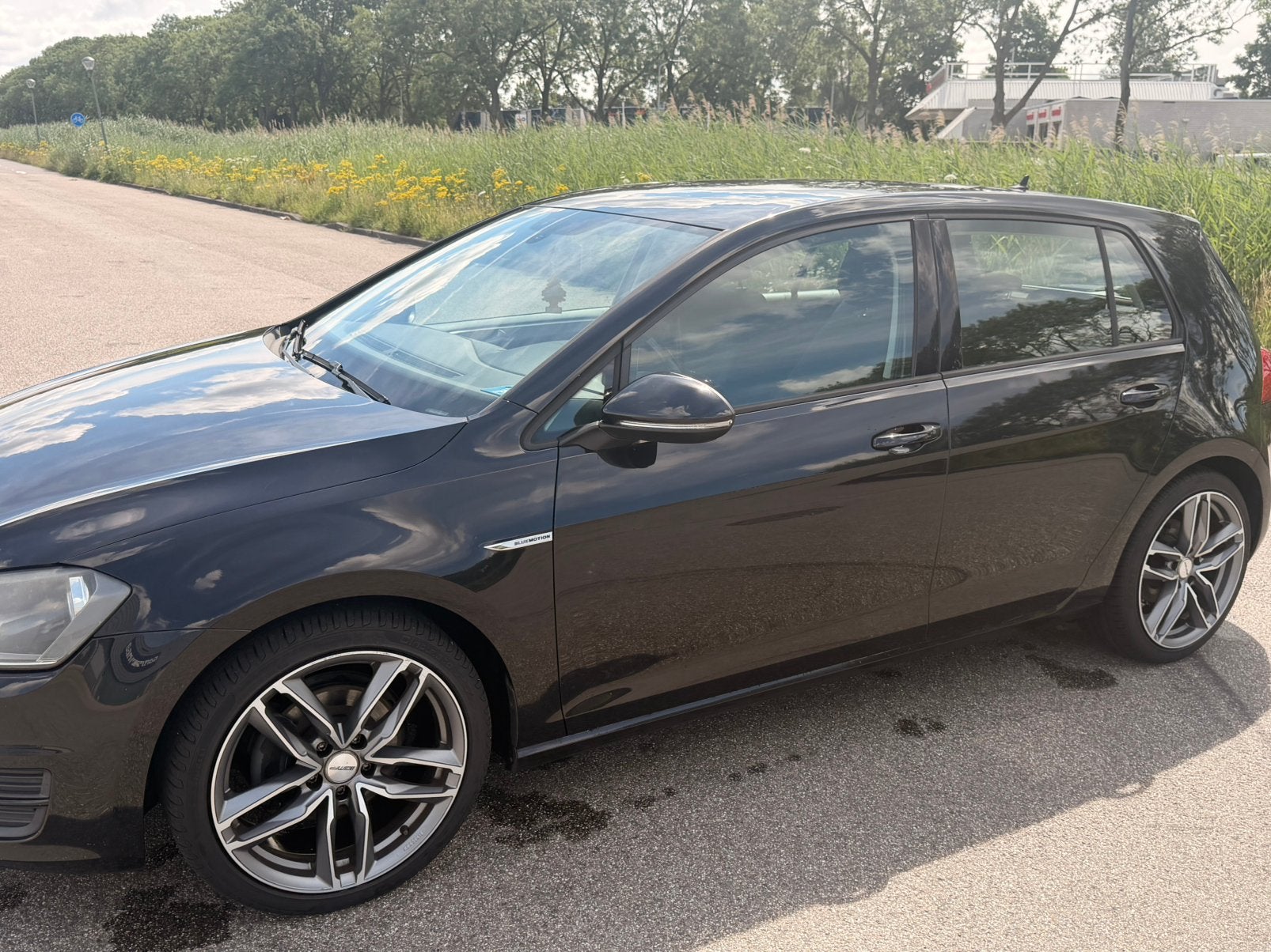Volkswagen Golf 1.6 TDI 81KW 5D Blue Motion 2014 Zwart, Auto's, Voorwielaandrijving, 4 cilinders, Zwart, Origineel Nederlands