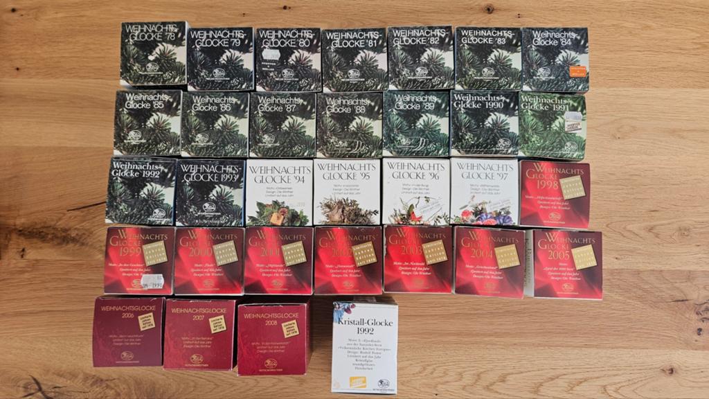Hutschenreuther kerstklokken serie 1978-2008, Ophalen of Verzenden, Zo goed als nieuw