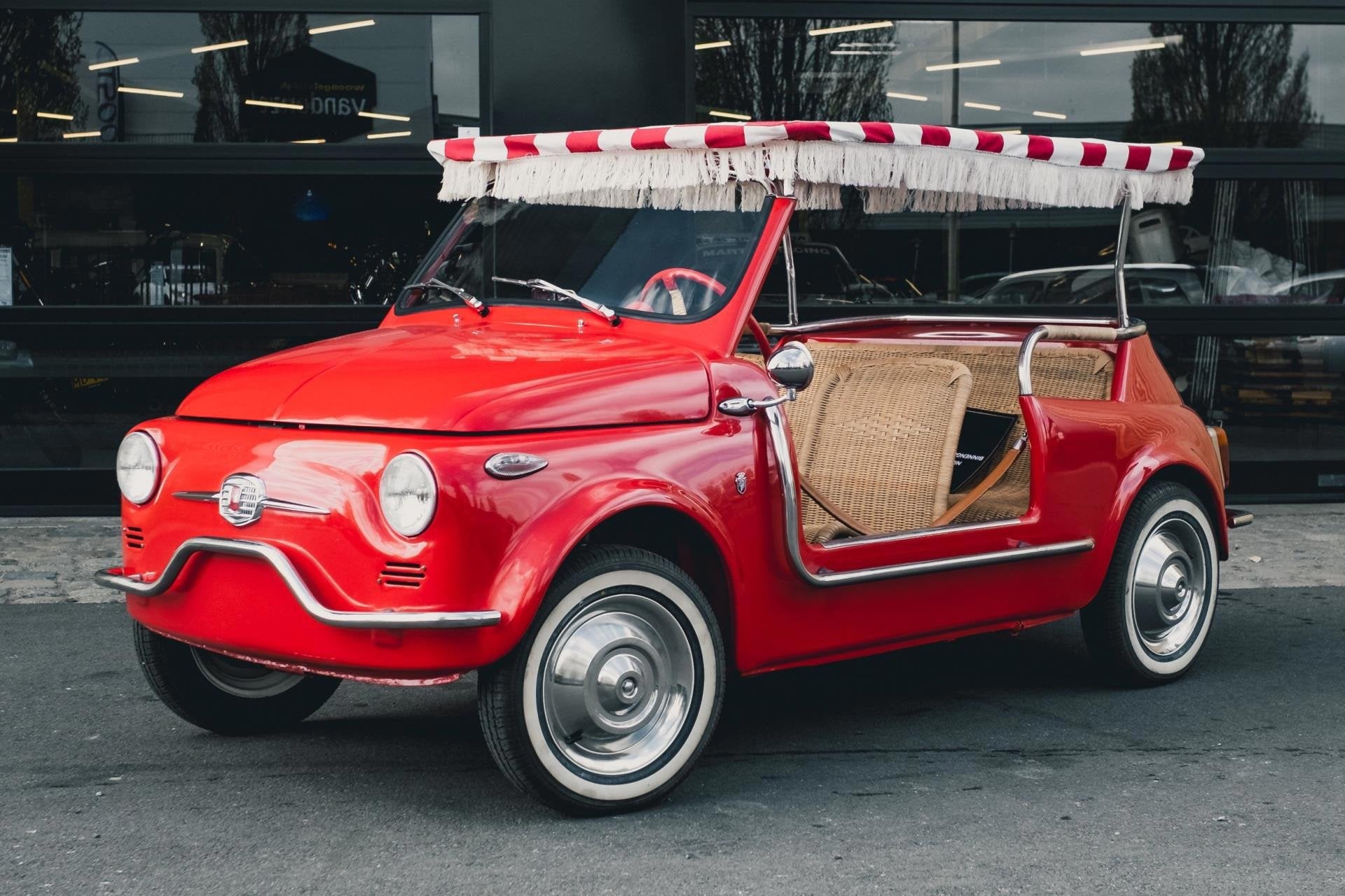 Fiat 500 Jolly Dutch registration, Auto's, Voorwielaandrijving, Gebruikt, Cabriolet, 4 stoelen