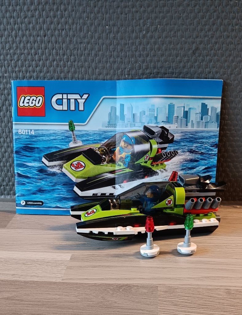 lego raceboot 60114, City, Lego, Ophalen of Verzenden, Zo goed als nieuw