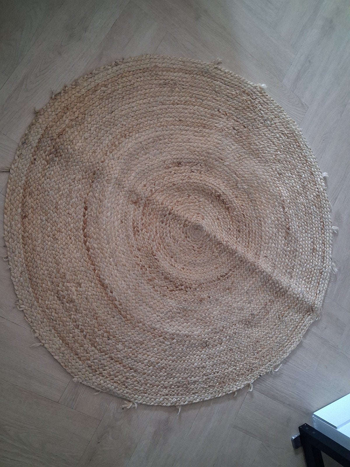 Rond jute vloerkleed - 125 cm, Ophalen