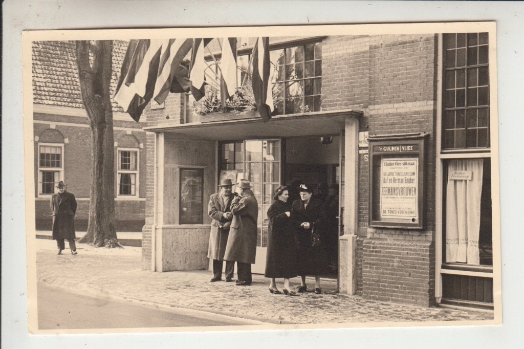 Alkmaar, Koorstraat - Gulden vlies - fotokaart, Ophalen of Verzenden, 1940 tot 1960, Ongelopen, Noord-Holland