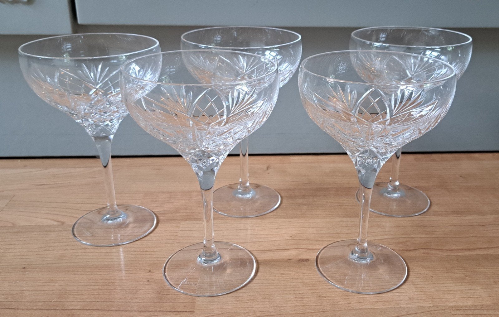 5x Da Vinci kristal glazen, cocktail, Ophalen of Verzenden, Zo goed als nieuw, Overige typen