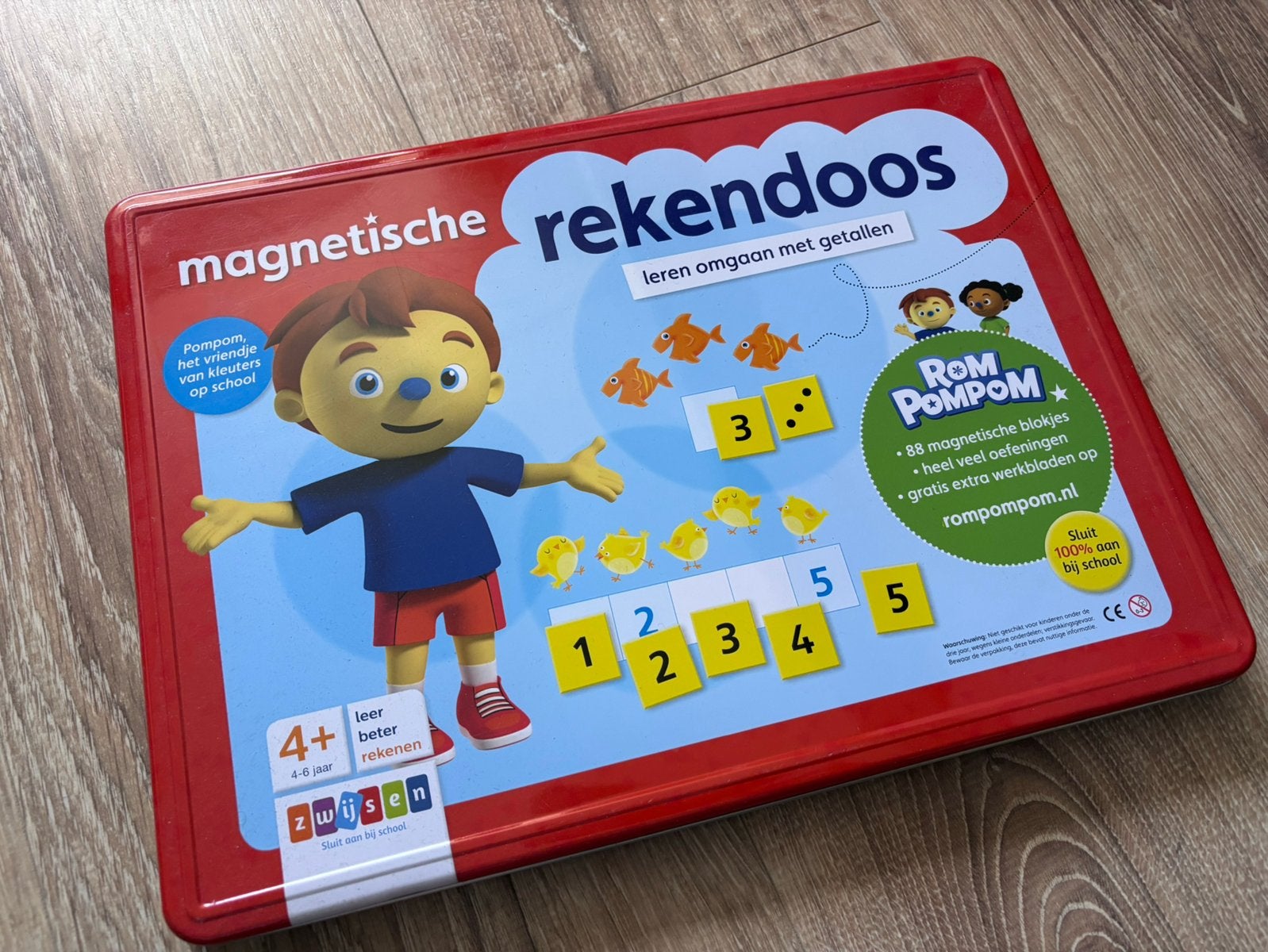 Magnetische Rekendoos- Rom Pom Pom, Kinderen en Baby's, Speelgoed | Educatief en Creatief, Ophalen of Verzenden, Zo goed als nieuw