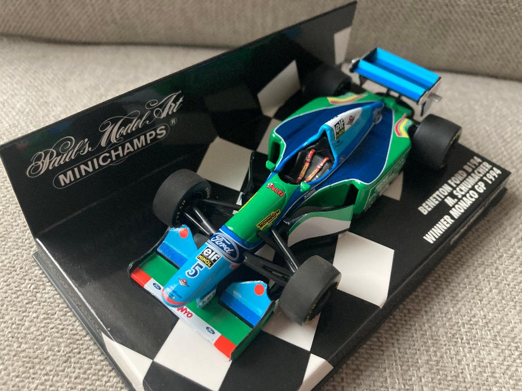 ✅ Michael Schumacher 1:43 Winner Monaco GP 1994 Benetton, Ophalen of Verzenden, Nieuw, Formule 1