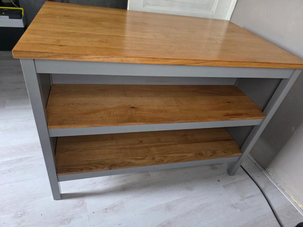 Keukeneiland met 2 verstelbare barkrukken, Ophalen of Verzenden, 25 tot 50 cm, 50 tot 100 cm, Minder dan 100 cm