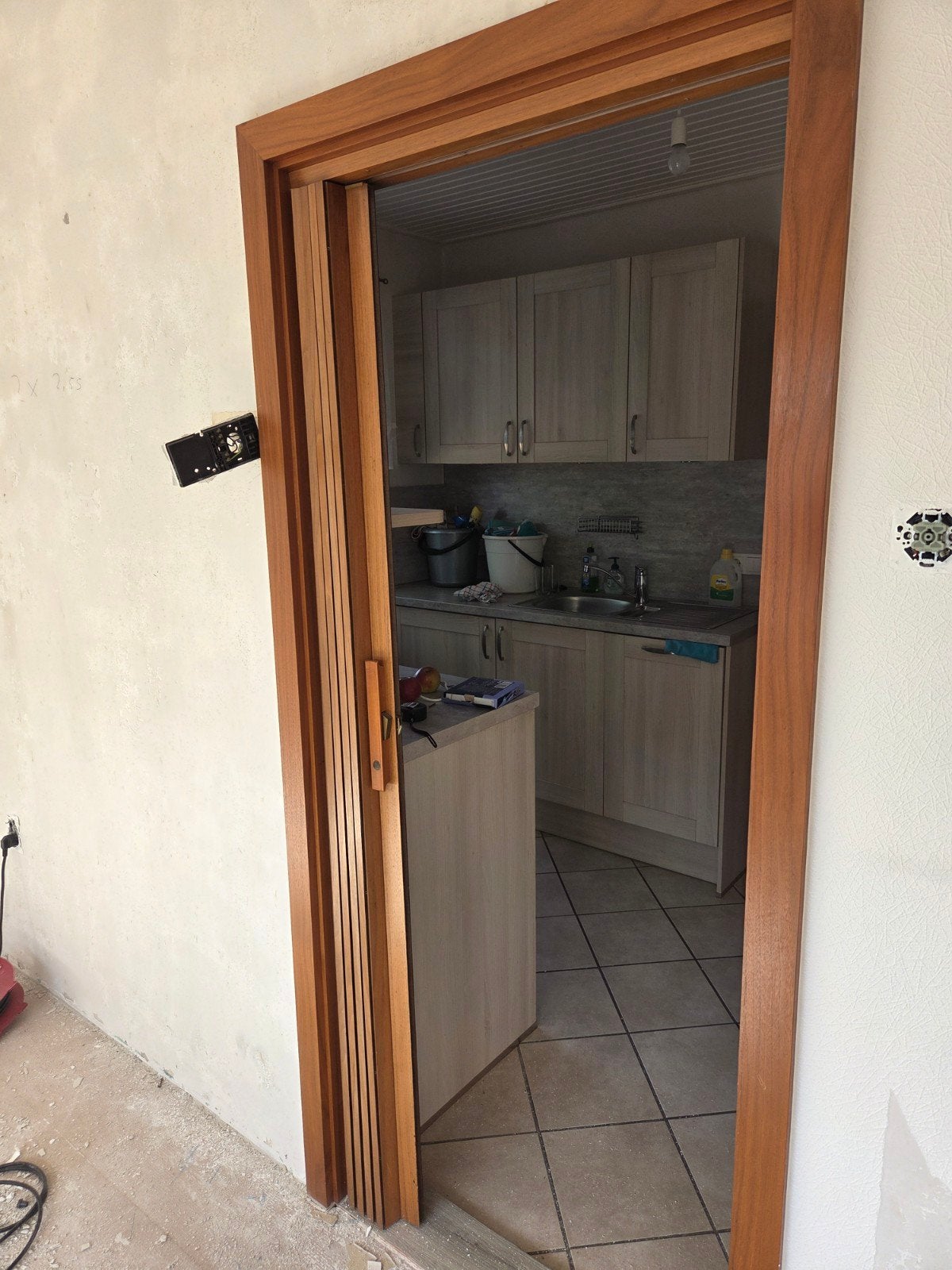 Mooie houten vouwdeur - Ideaal voor ruimtebesparing, Ophalen, Gebruikt, 80 tot 100 cm, Binnendeur