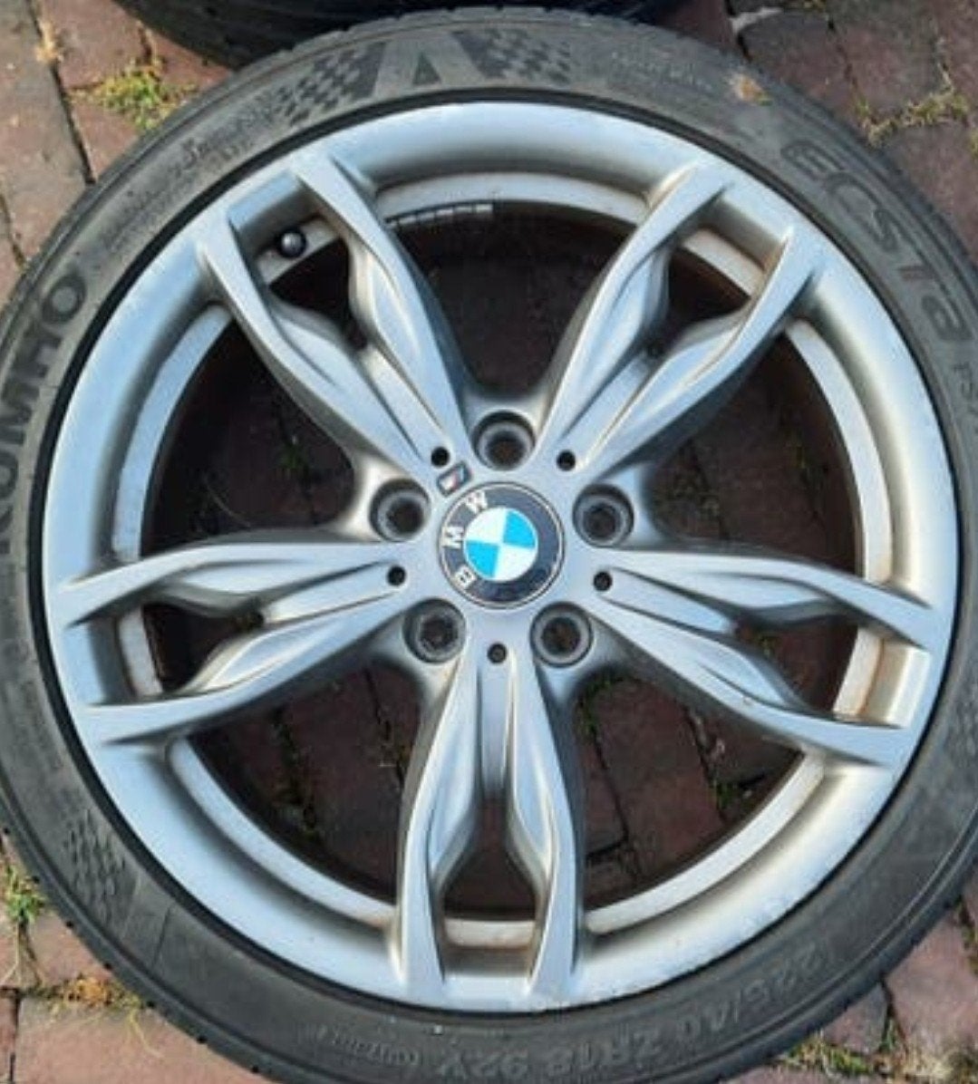 Originele BMW 436M 18 inch breedset in de kleur Ferric Grey., Auto-onderdelen, Banden en Velgen, Ophalen, 18 inch, Zomerbanden