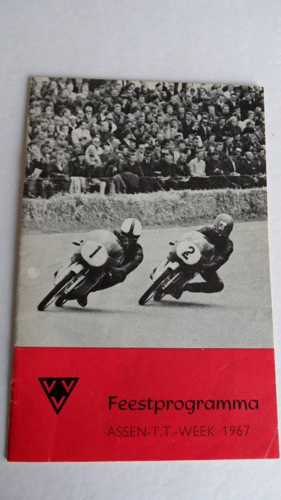 TT Assen 1967 motorwegrace feestprogramma, Ophalen of Verzenden, Zo goed als nieuw, Motoren