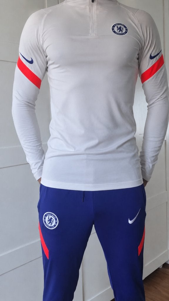 Nike chelsea trainingspak Maat S, Nike, Voetbal, Gedragen, Maat 46 (S) of kleiner