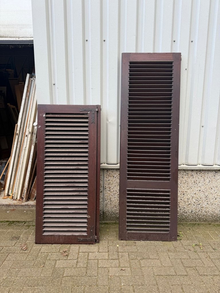 Zeer fraaie en mooie louvre raamluiken (16 stuks), La belle porte, Jurgen.hoogenboezem@gmail.com, Minder dan 80 cm, Overige typen