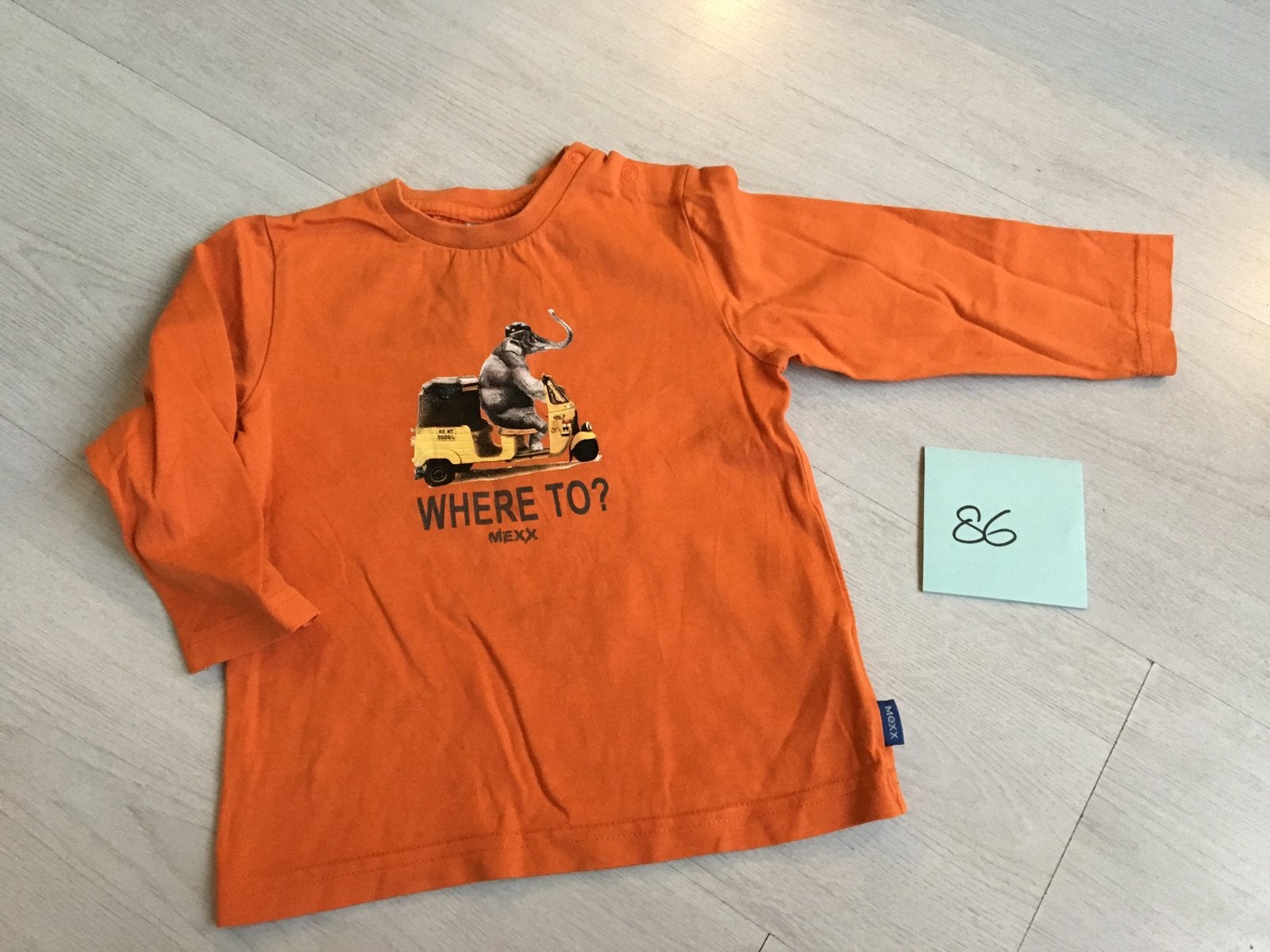 Mexx shirt maat 86, Kinderen en Baby's, Ophalen, Zo goed als nieuw, Jongetje, Shirtje of Longsleeve