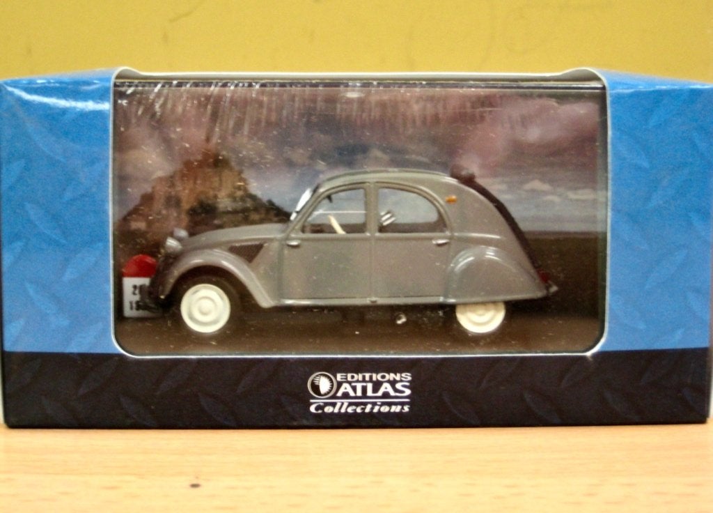 Citroen 2CV AZ de mon père grijs Atlas 1:43, Ophalen of Verzenden, Nieuw, Auto, Overige merken
