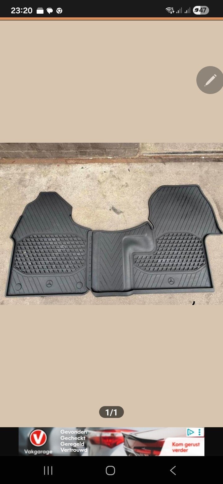 Rubberen mattenset Mercedes Sprinter W907 nieuw, Ophalen of Verzenden, Nieuw