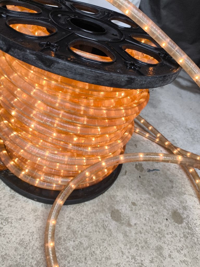 Lichtsnoer, tuinverlichting, feestverlichting 50m, Ophalen, Kunststof, Gebruikt, Minder dan 50 watt