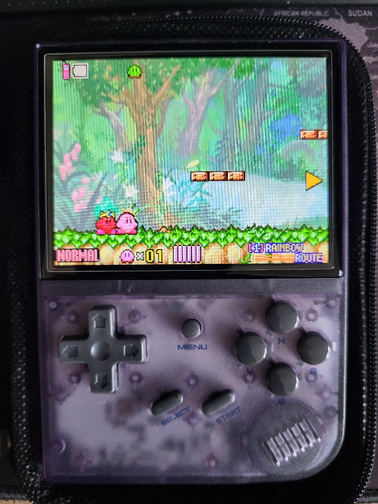 Anbernic RG35XX Paars incl hoesje, Spelcomputers en Games, Ophalen, Anbernic, Gebruikt
