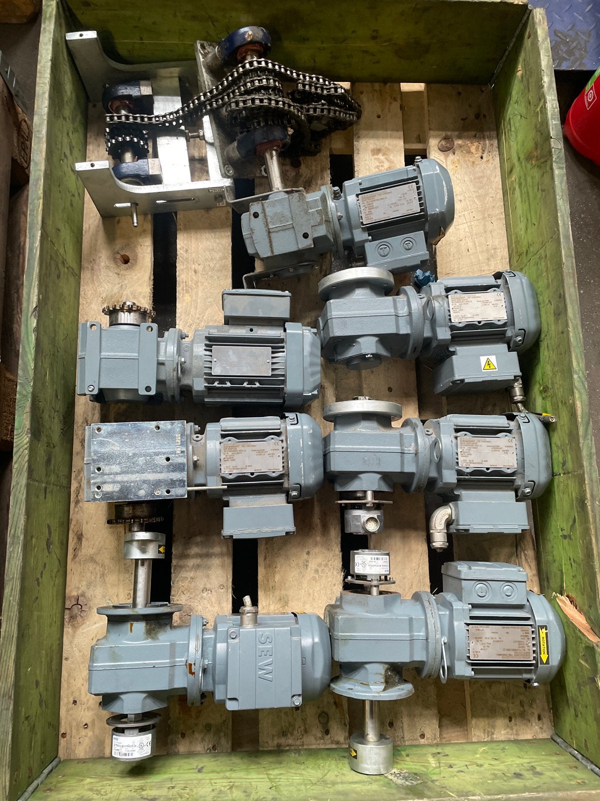 SEW-EURODRIVE Elektromotoren Reductie - Div. Modellen (7x), Doe-het-zelf en Verbouw, Motoren, Z, Gebruikt, 1400 tot 1800 rpm, Ophalen of Verzenden