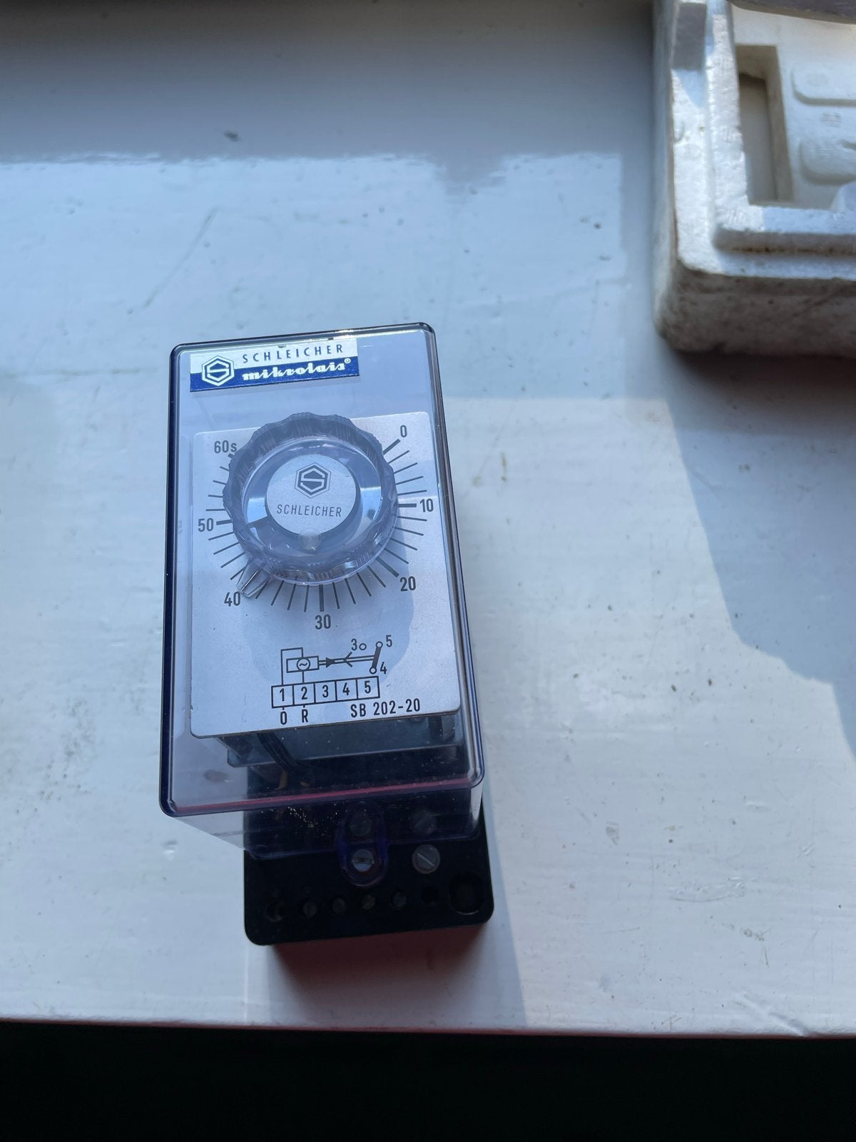 Schleicher MZM 11 Tijdrelais - 220V 50Hz, 1-60s, Ophalen of Verzenden, Gebruikt, Overige merken, Relais
