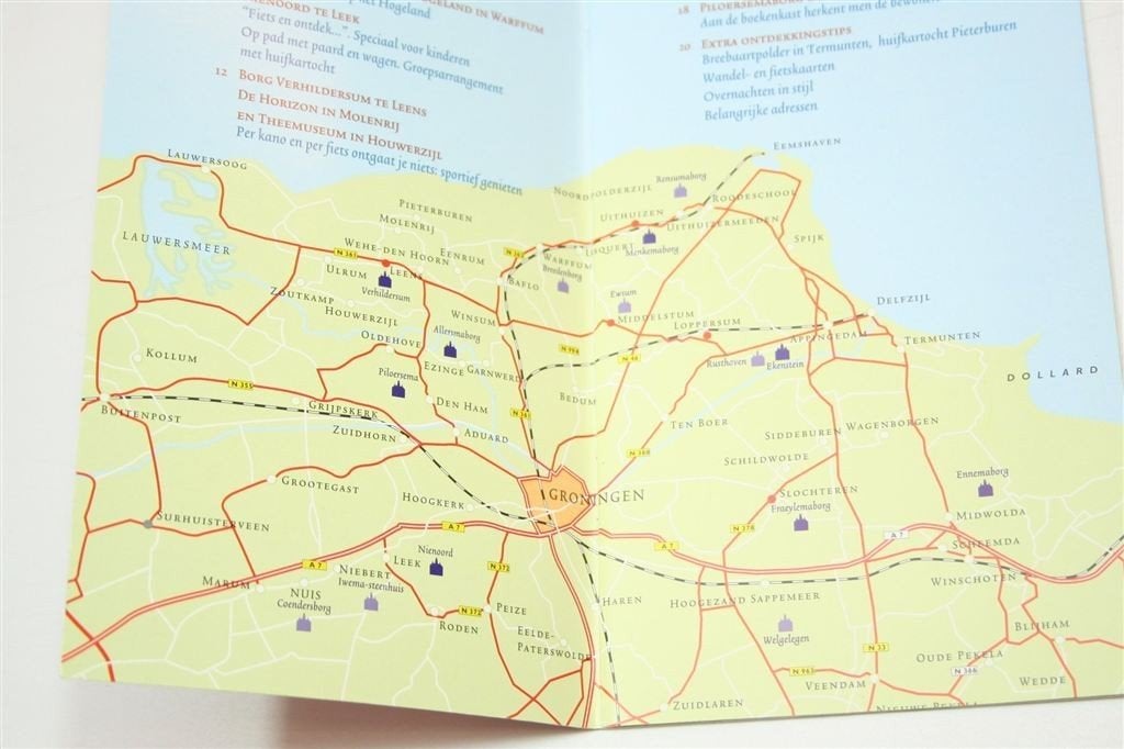 Borgen in het Groninger Land — 8 Routes en Kaart, Europa, Ophalen of Verzenden, Reisgids of -boek, Gelezen
