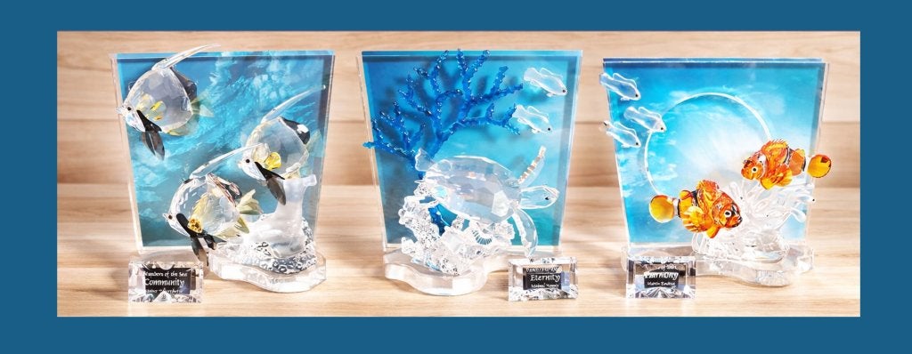 Swarovski Wonders of the Sea Trilogie SCS 2005-2007 Compleet, Verzamelen, Swarovski, Ophalen of Verzenden, Zo goed als nieuw, Figuurtje