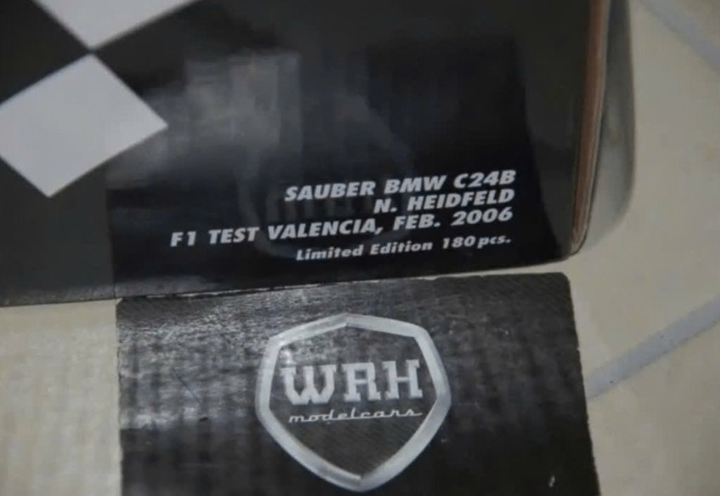 1:18 F1 SAUBER C24B HEIDFELD TEST Minichamps in box WRH, Verzenden, Zo goed als nieuw, Auto, MiniChamps