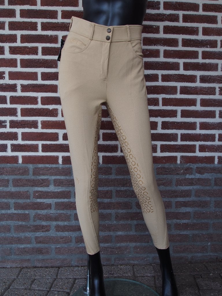 Montar Highwaist Dames Rijbroek Beige Maat 44, Dieren en Toebehoren, Paardrijkleding, L, Dressuur, Nieuw, Met stretch