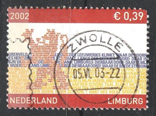 nvph 2073 Provincievlaggen 2002 Limburg, Verzenden, Na 1940, Gestempeld
