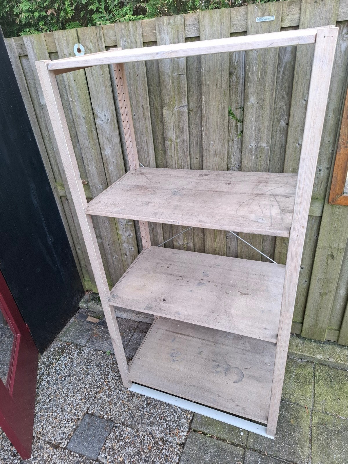 2 Houten Stellingkasten 180x90x50 en 211x100x50, Huis en Inrichting, Kasten | Stellingkasten, Ophalen, Gebruikt