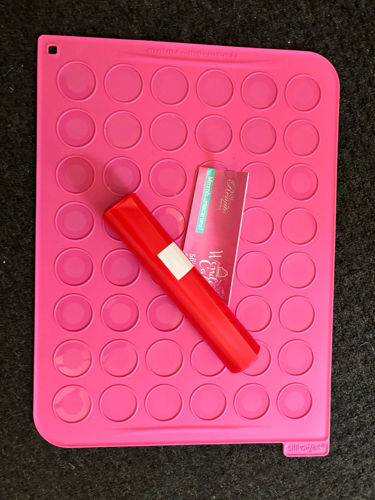 Silikomart Macarons Mat Roze Siliconen Bakmat, Overige typen, Nieuw, Ophalen of Verzenden, Roze