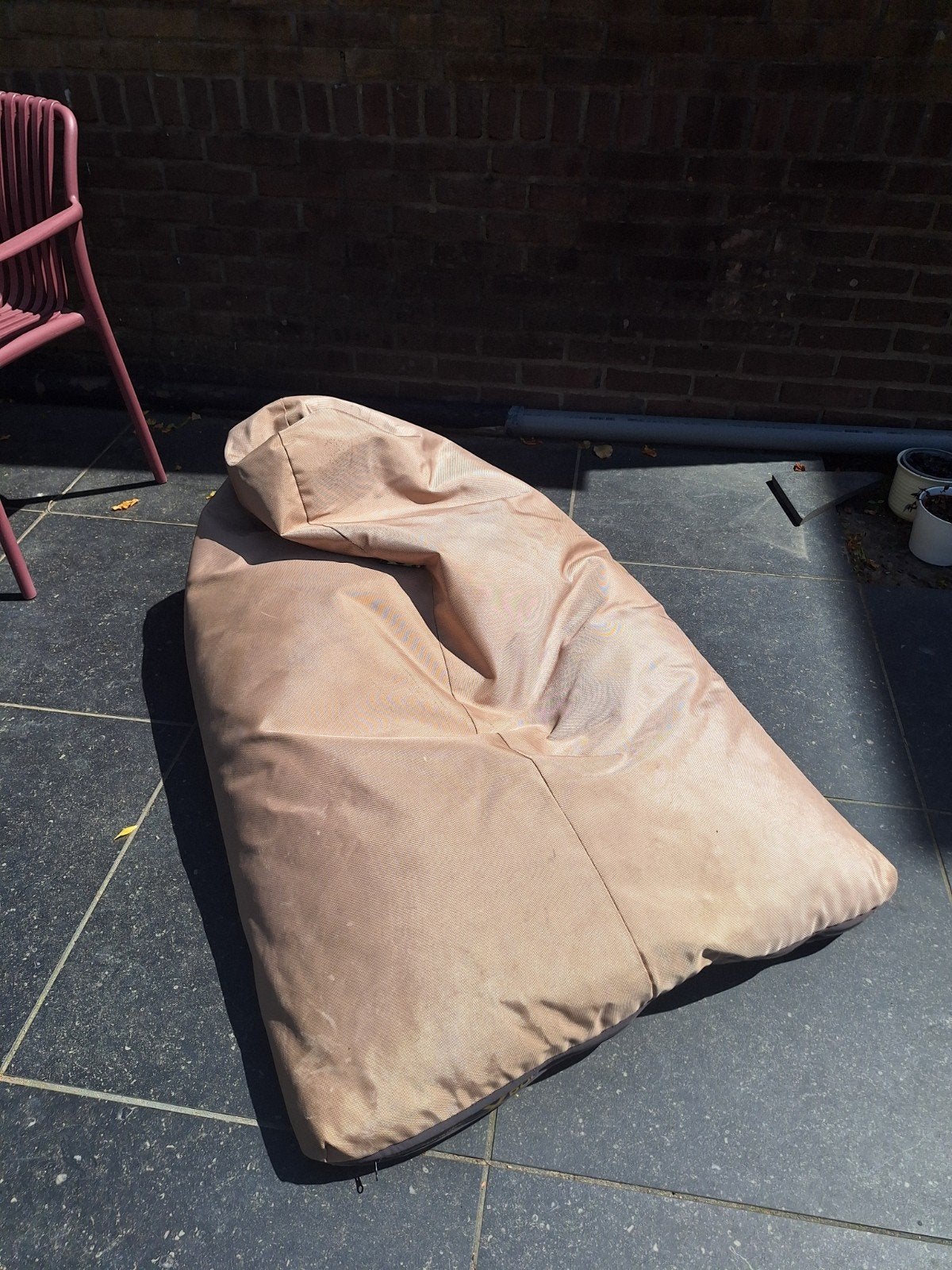 Comfortabele Poef voor Binnen en Buiten - Innovatieve Zitzak, Ophalen, Gebruikt, 50 tot 75 cm, 100 tot 125 cm