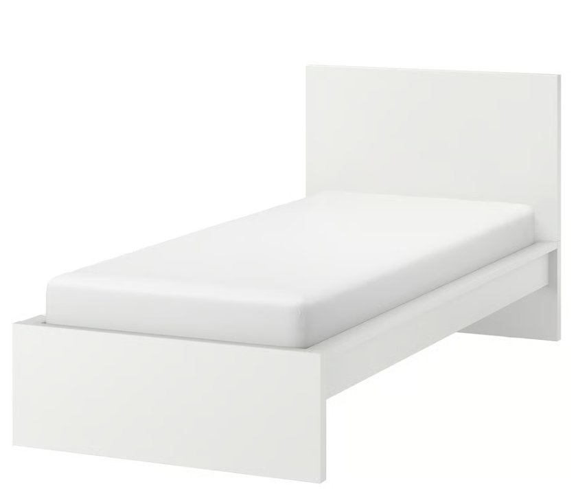 een persoons bed ikea met lades (Malm), Ophalen, Gebruikt, 90 cm, Eenpersoons