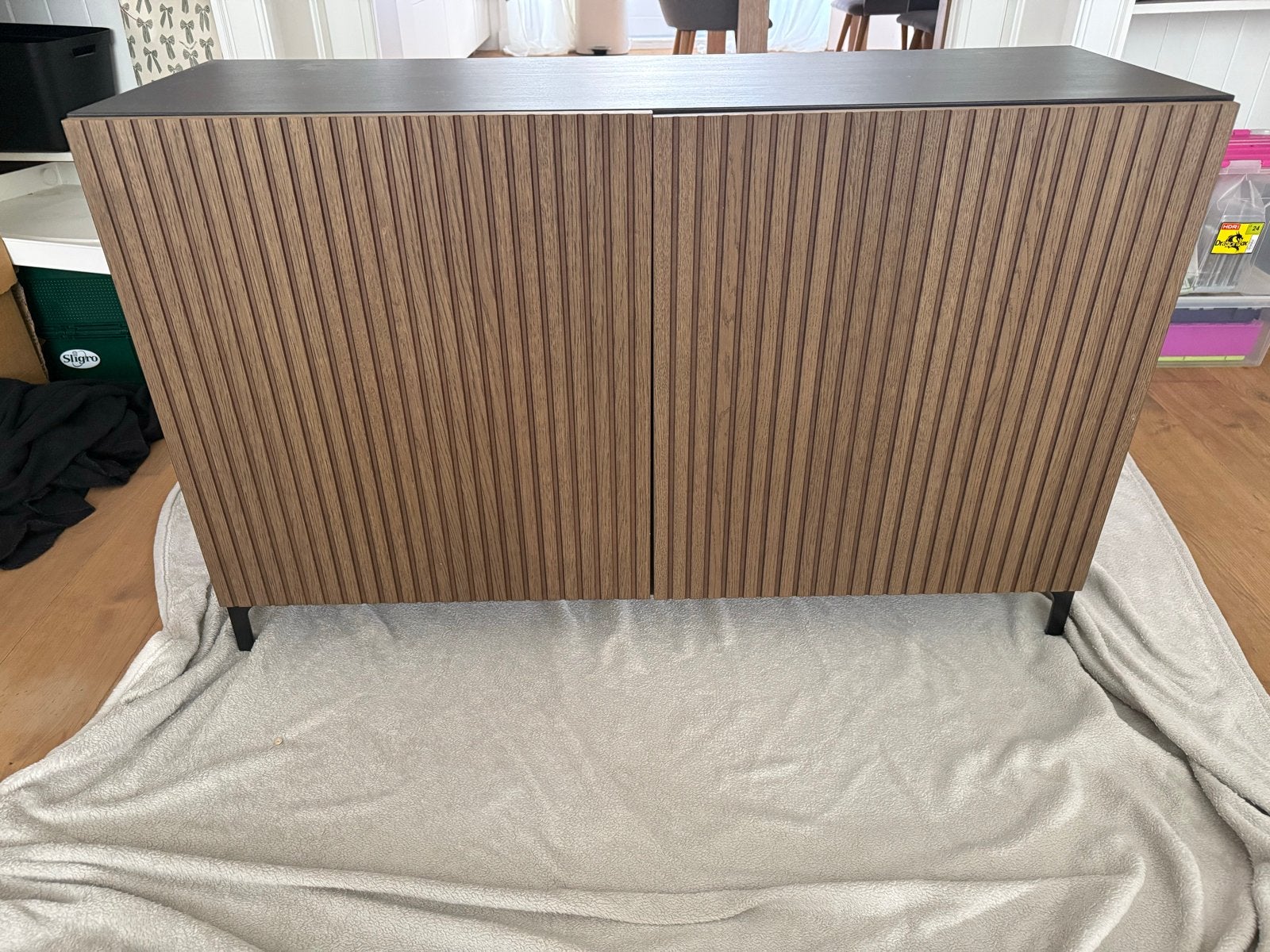 Ikea Besta Björköviken kast/dressoir, Ophalen, Gebruikt, 100 tot 150 cm, 25 tot 50 cm