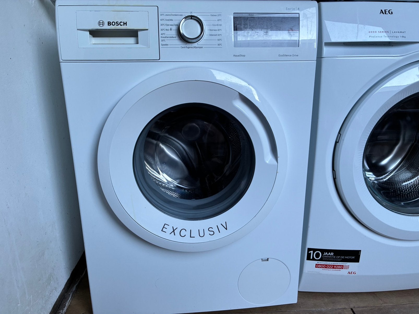 In nette staat Bosch Serie4 Exclusiv EcoSilence Drive A+++, Bosch, Ophalen of Verzenden, Zo goed als nieuw, Voorlader