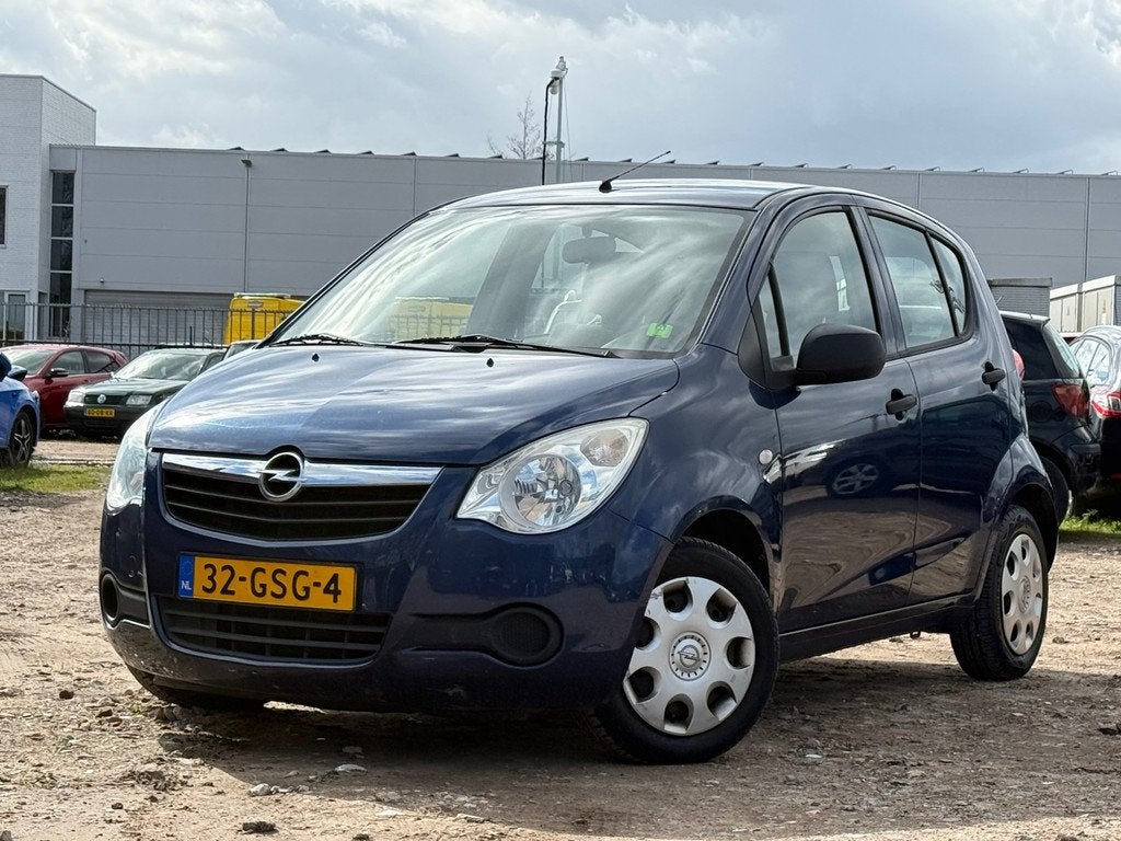 Opel Agila 1.0 Essentia/ HOGE INSTAP/ LAAG KM, Auto's, Opel, Airbags, Gebruikt, 31 €/maand, Blauw