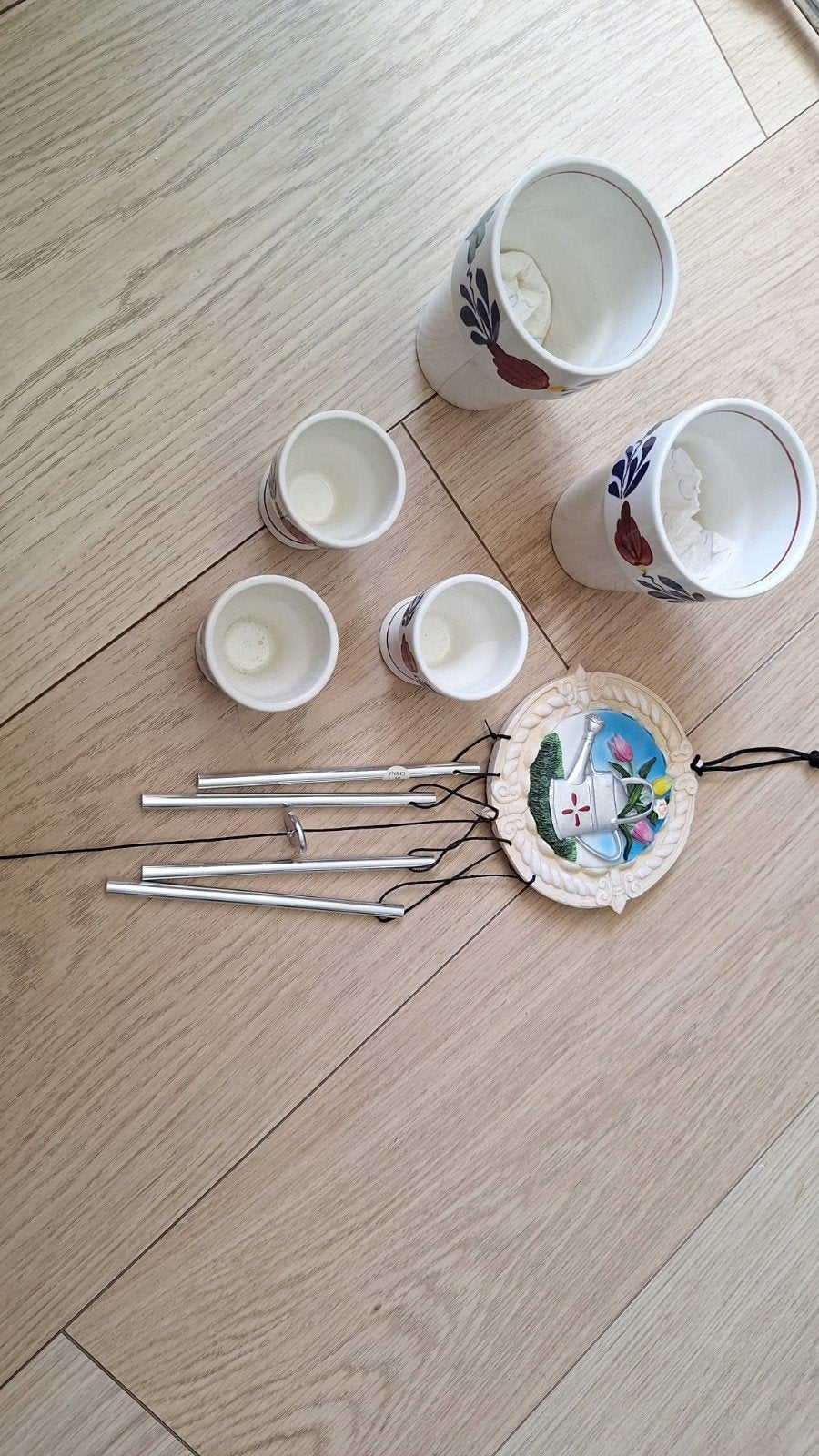 Boerenbond bekers en 3 eierdoppen, Huis en Inrichting, Gebruikt, Meerkleurig, Ophalen of Verzenden, Klassiek