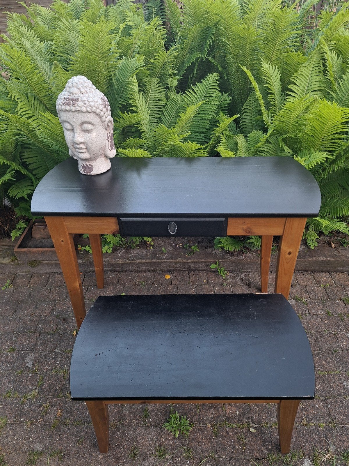 Ikea Lindhult kaptafel, tafeltjes, krukjes, Huis en Inrichting, Tafels | Sidetables, Ophalen, 25 tot 50 cm, Rechthoekig, 50 tot 100 cm