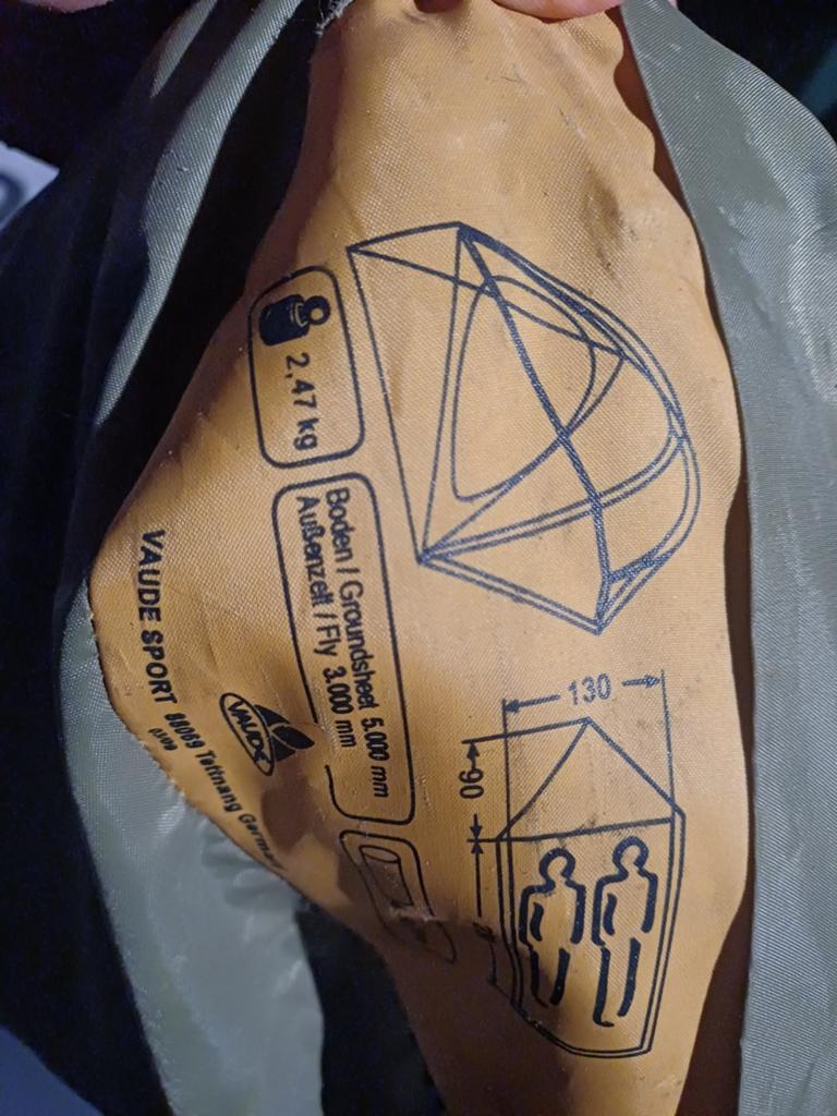 Vaude Sport 2-persoons tent - Lichtgewicht en Compact, Caravans en Kamperen, Ophalen of Verzenden, Gebruikt, Tot en met 2