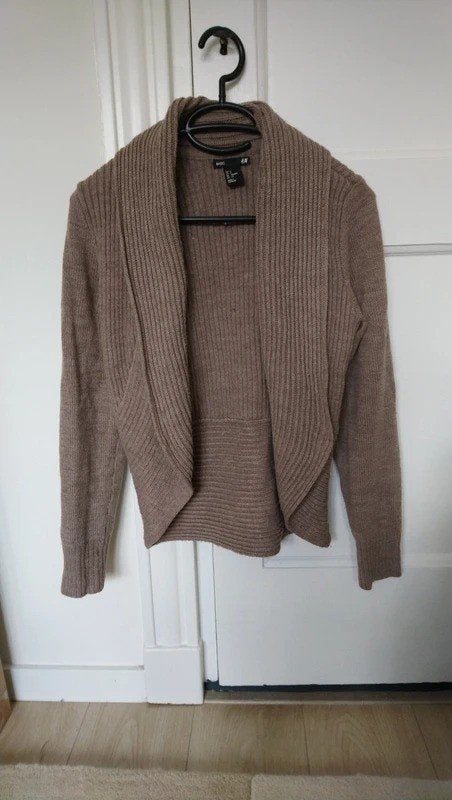 beige cardigan, Kleding | Dames, H&M, Beige, Ophalen of Verzenden, Maat 36 (S)