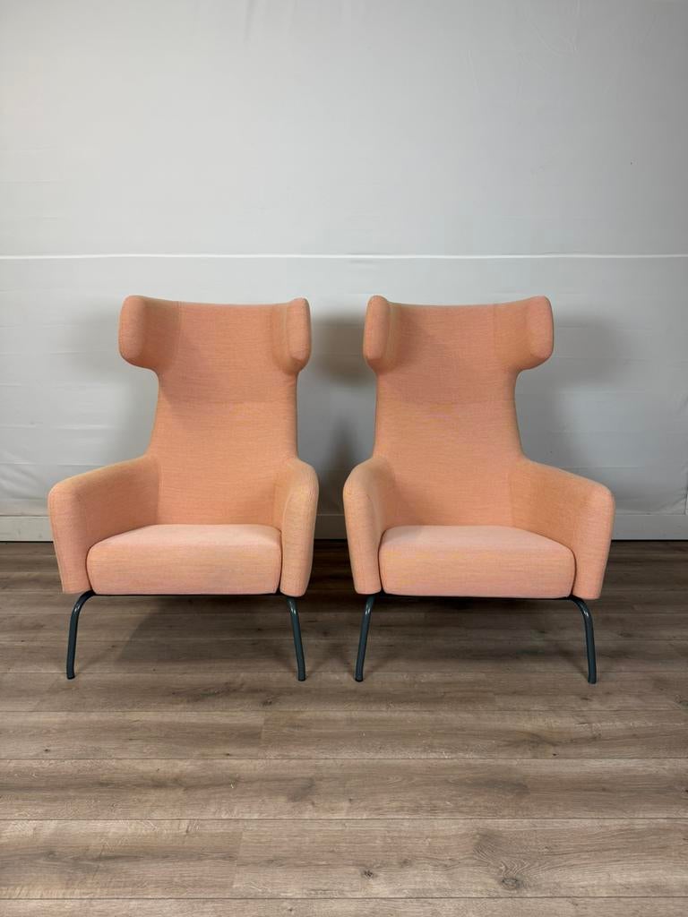 Design Fauteuils SOFTLINE, Huis en Inrichting, Fauteuils, Zo goed als nieuw, Hout, 75 tot 100 cm, Ophalen of Verzenden