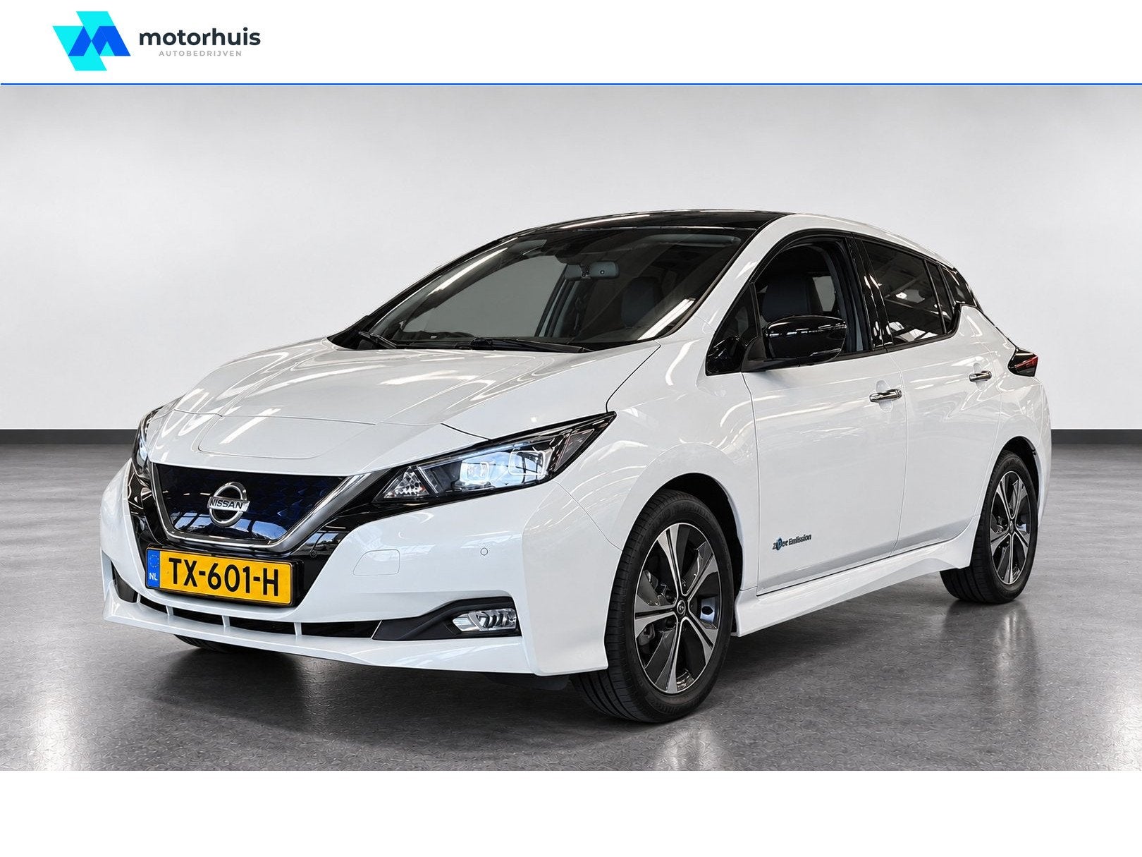 Nissan Leaf Tekna 40 kWh, Auto's, Automaat, Gebruikt, 150 pk, Wit