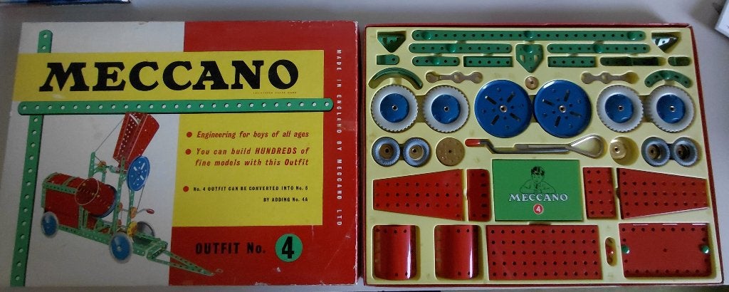Meccano doos 4 , nieuw, uit 1961, Ophalen, Nieuw, 1:50 tot 1:144