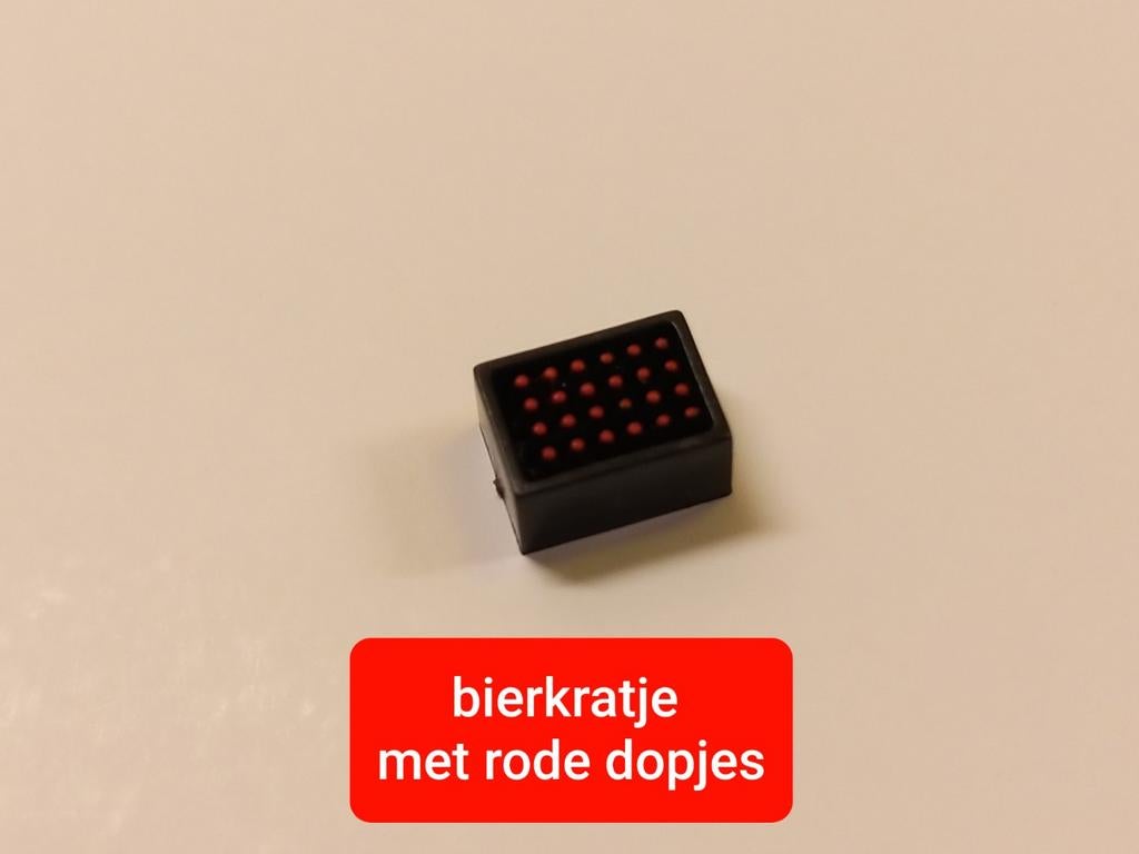 Bierkratje (rode dopjes), Ophalen of Verzenden, Nieuw, Bus of Vrachtwagen, Tekno
