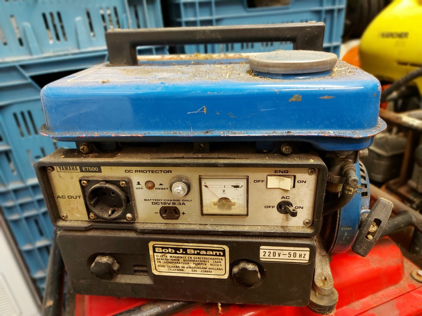 yamaha agregaat, Ophalen