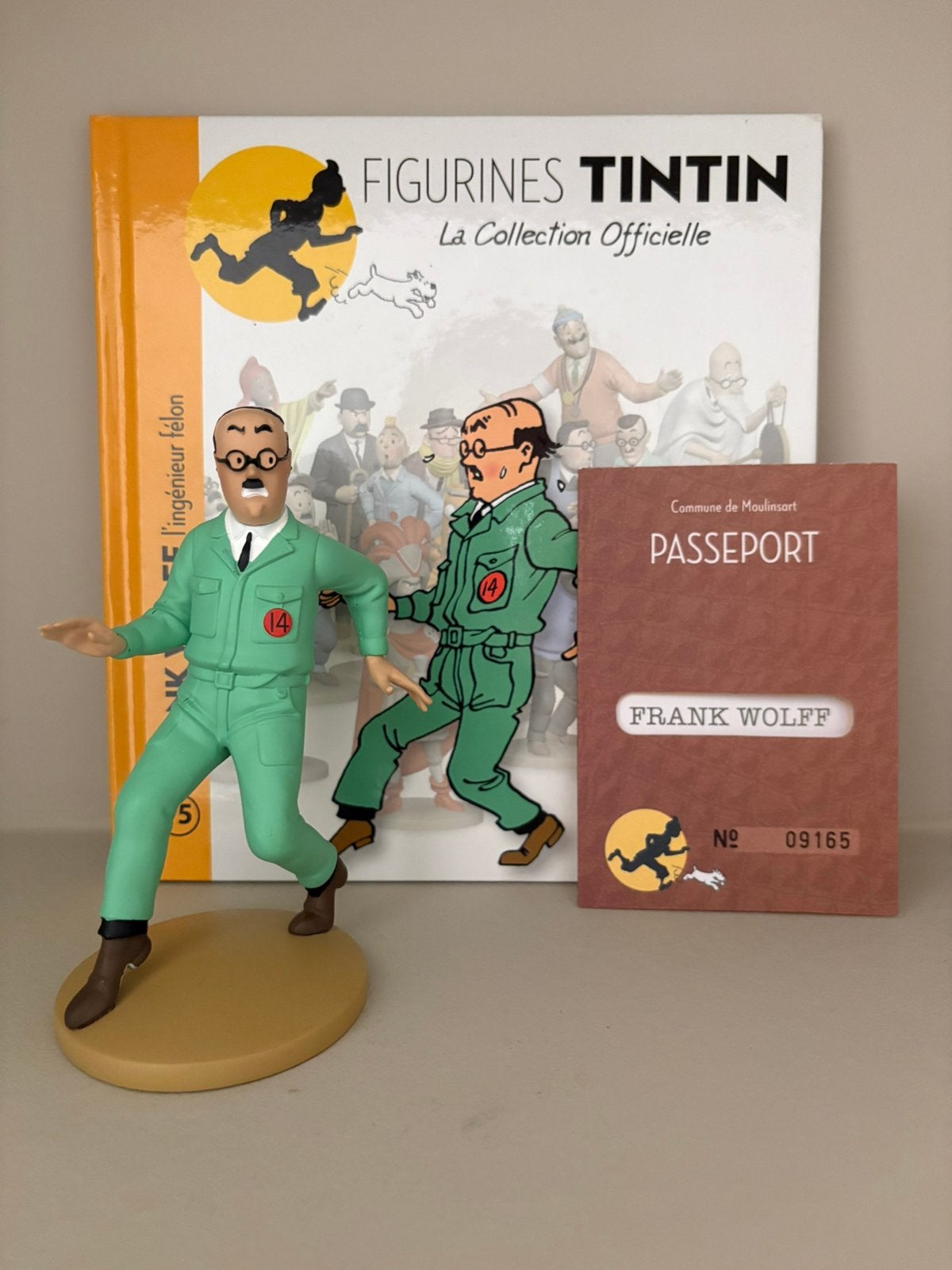 Kuifje/Tintin beeld Frank Wolff Moulinsart, Verzamelen, Stripfiguren, Ophalen of Verzenden, Kuifje, Zo goed als nieuw, Beeldje of Figuurtje