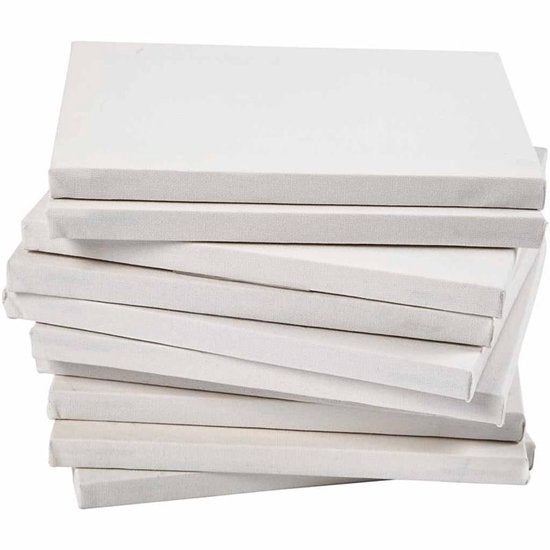 Partij 8.750 blanco schildersdoeken 50x40 cm - in één koop, Ophalen, Nieuw, Doek